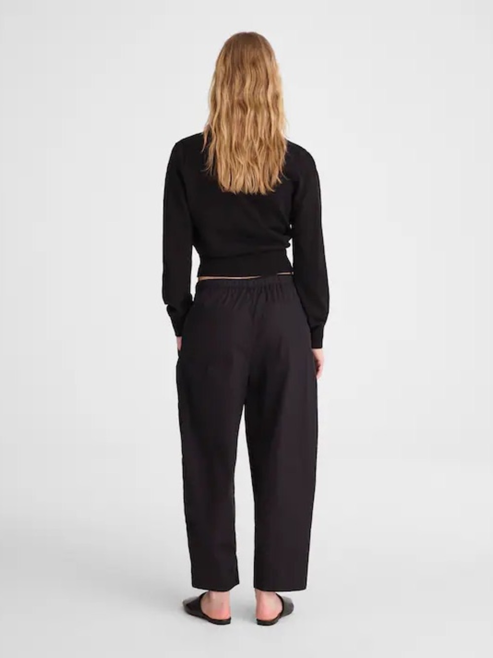 Madewell Pull-On Barrel-Leg Utility Pants in Poplin - Picture 4 of 9